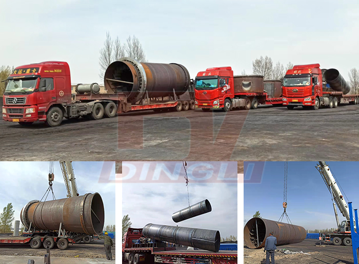 山西煤泥烘干機(jī)到貨現(xiàn)場(chǎng)圖