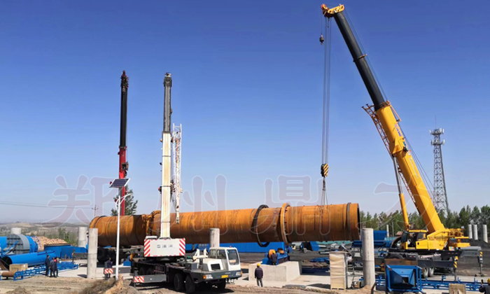 煤泥烘干機(jī)安裝現(xiàn)場圖