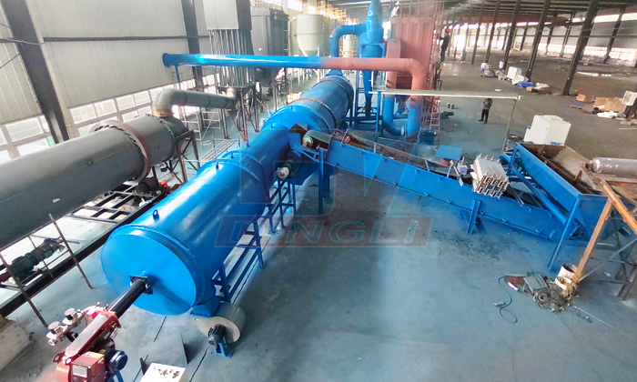 石油焦烘干機安裝現場